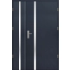Drzwi zewnetrzne dwuskrzydłowe A21 INOX antracyt 55mm